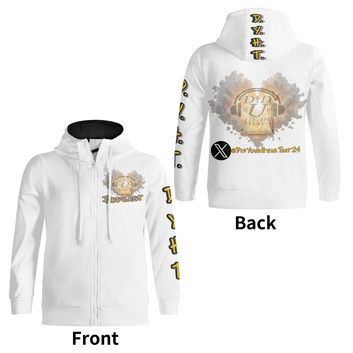 D.Y.H.T. - Adult Full Zip Turtleneck Hoodie (W)