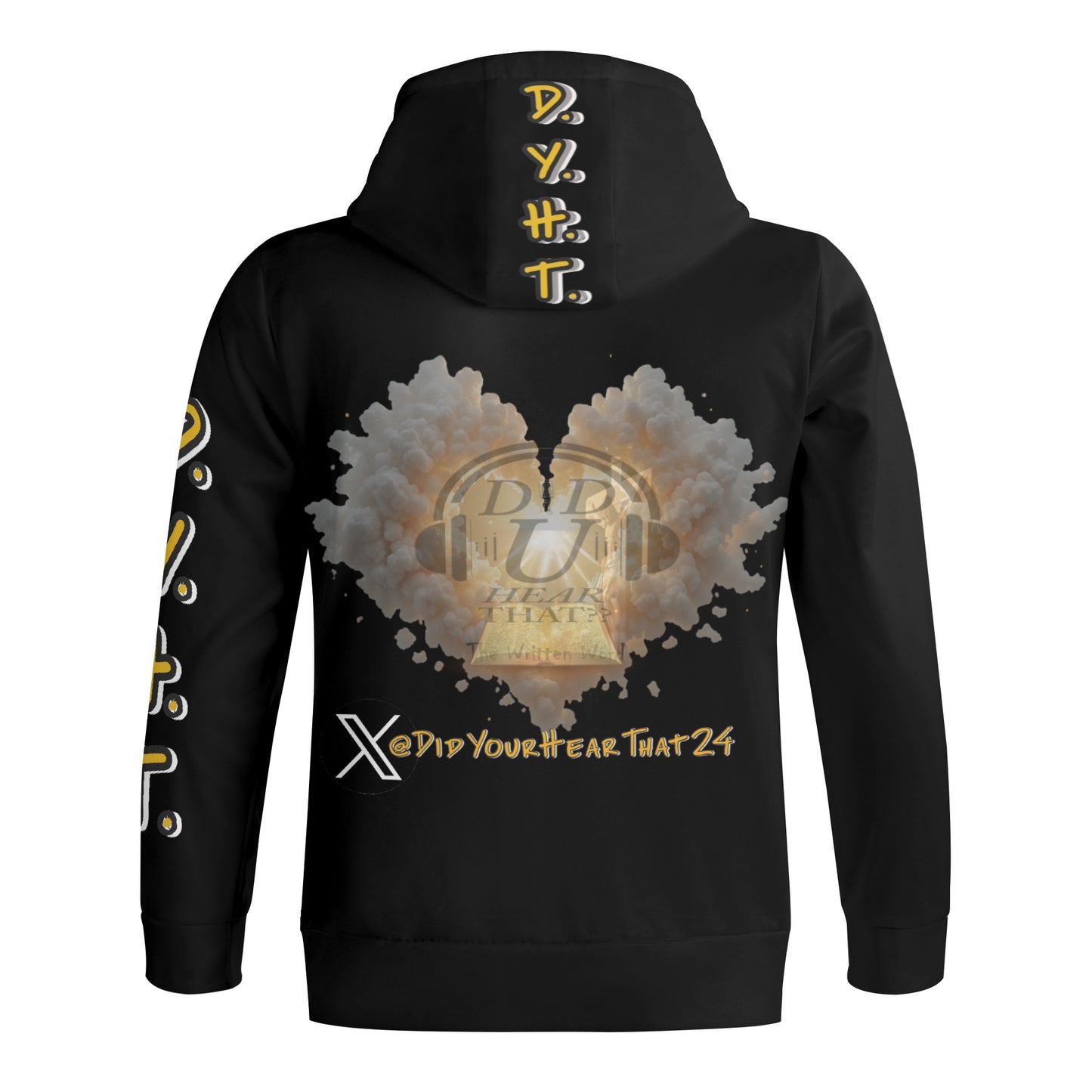 D.Y.H.T. - Adult Full Zip Turtleneck Hoodie (B)