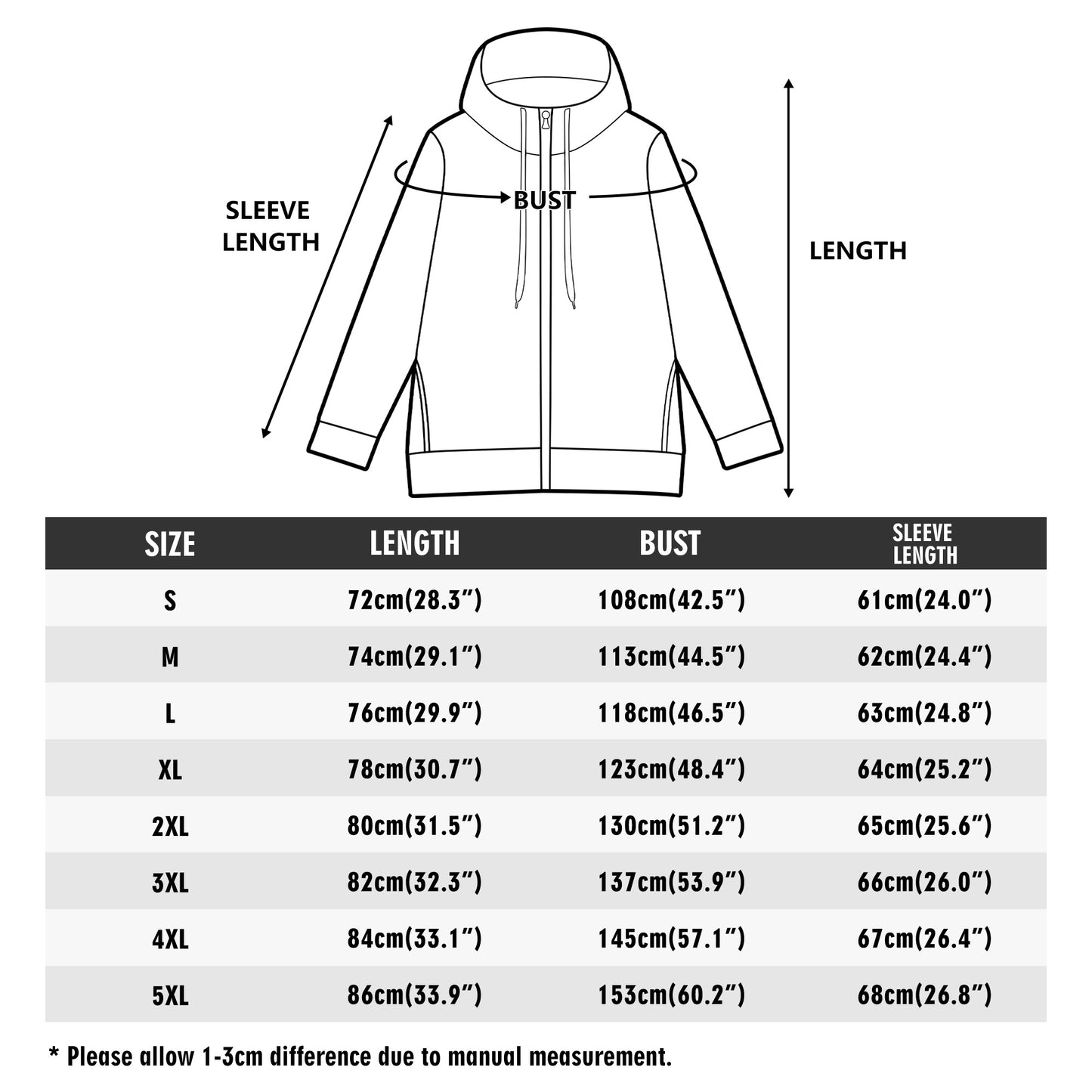 D.Y.H.T. - Adult Full Zip Turtleneck Hoodie (B)