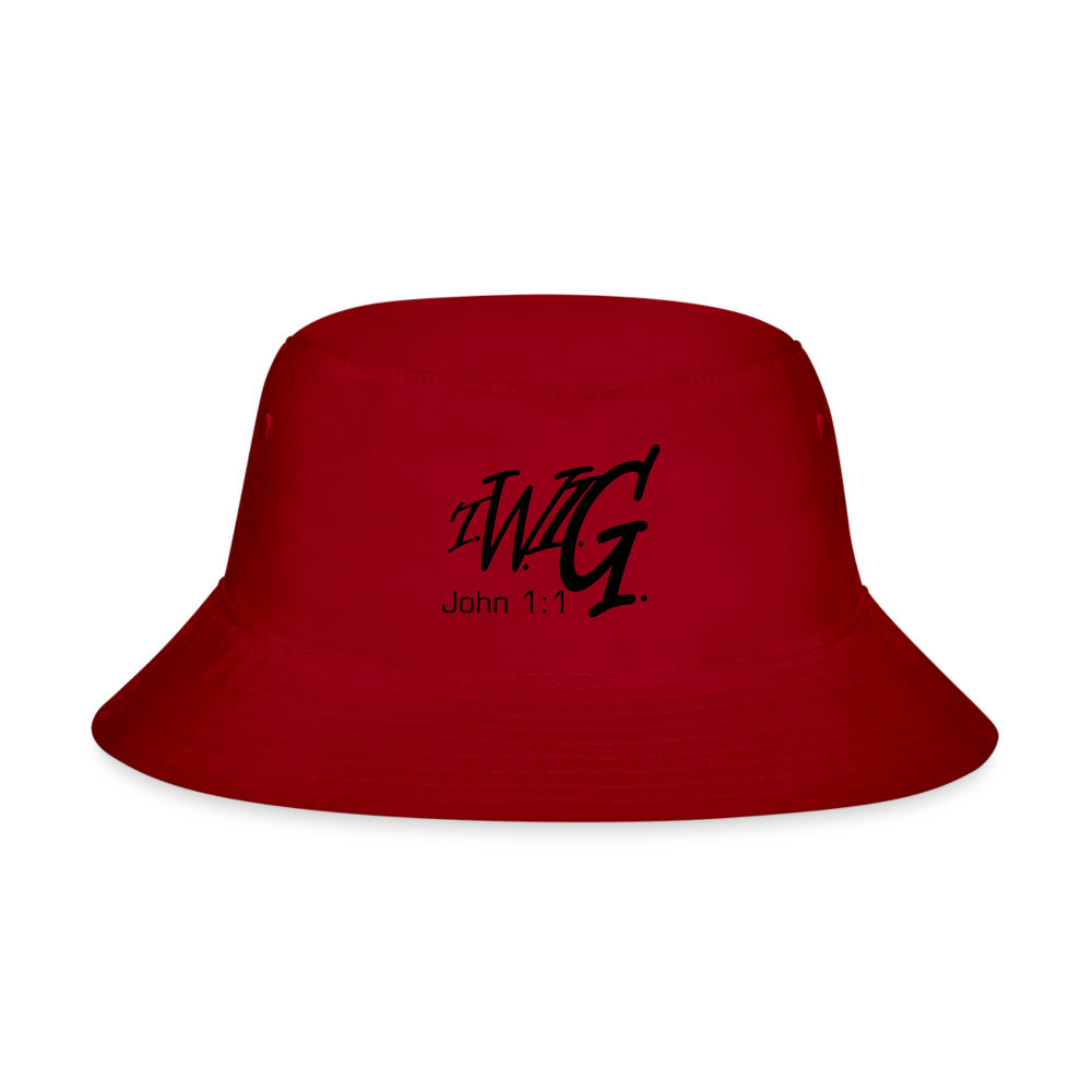 T.W.I.G. (In the beginning...) - Bucket Hat - red