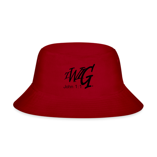 T.W.I.G. (In the beginning...) - Bucket Hat - red