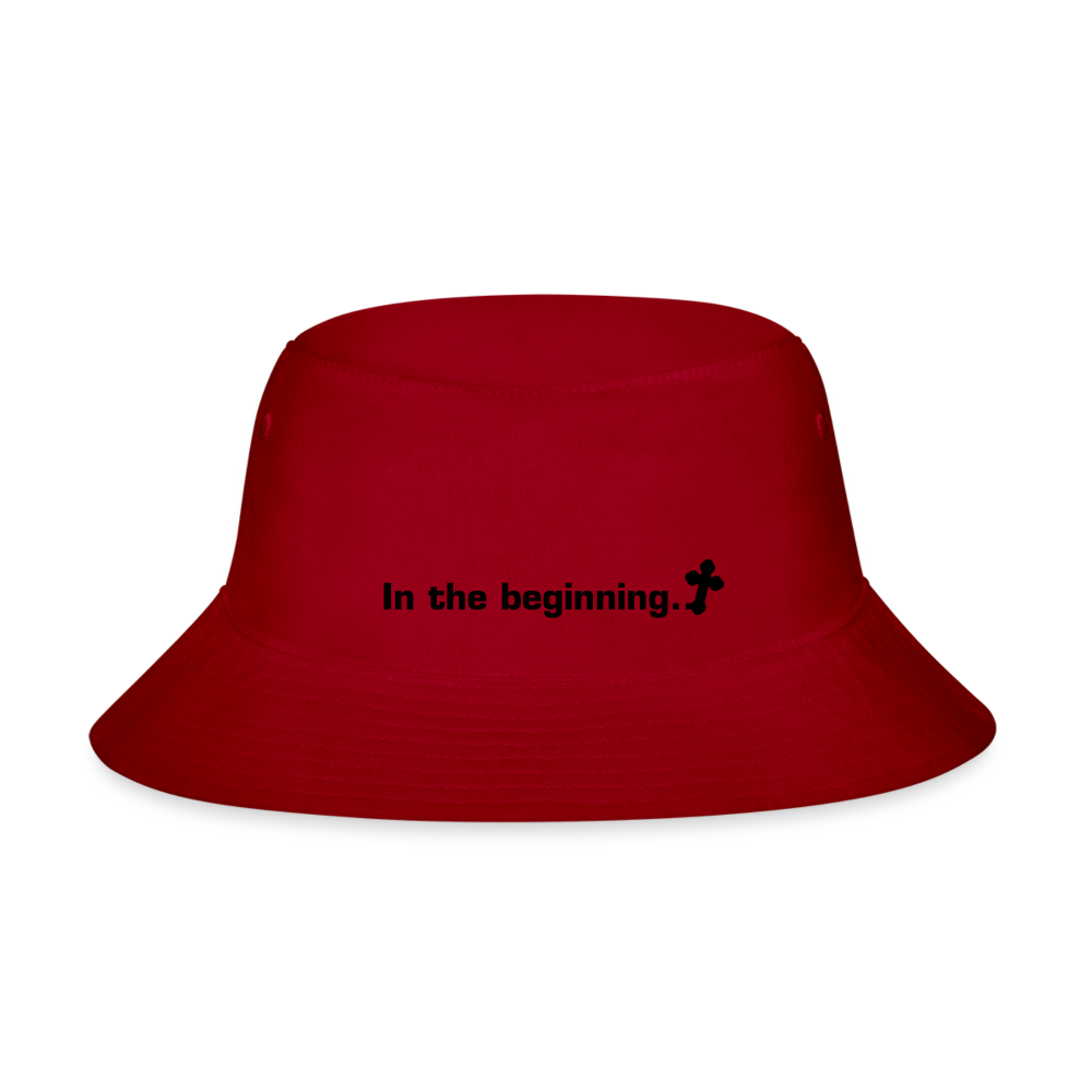 T.W.I.G. (In the beginning...) - Bucket Hat - red